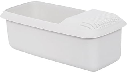 Mikrowellen-Nudelkocher Mit Sieb | 29x14x11cm Hitzebeständiger Nudelboot-Gemüsedampfer Spaghetti-Nudelkocher, Spaghettischüssel Nudelkocher BPA Frei, Küchengeräte Für Gesundes Kochen, Weiß