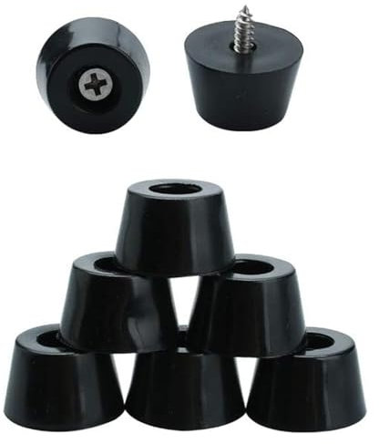 4pcs Rubber Feet Bumper Furniture Table Amplifier Speaker Cabinet Floor Protector Desk Printer Leg Pads with Screws, D24x20xH15mm. 4pcs rubber feet bumper furniture