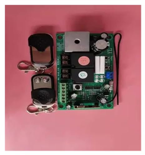 Placa base for puerta de garaje con límite mecánico general de 24 V, controlador de puerta abatible, placa receptora con control remoto dual para abridores de portones automáticos eléctricos(High Powe