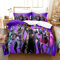 Zifarm Gaming Jeu Housse de Couette 2 Personnes 220x240 Adulte Gamer Fortnite Parures de Lit Violet 3D Imprimé en Polyester