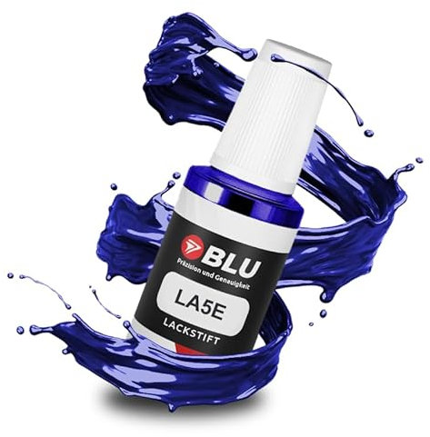 BLU Auto Lackstift Blau kompatibel für VW LA5E BLAU MARITIMABLAU | Auto Lack Reparatur Ausbesserungslack