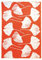 JOWOLLINA Wendedecke Wolldecke Plaid Kuscheldecke Öko-Wolle 130x200 cm, Ginkgo (Vintage Orange)