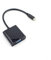 SHINEOFI Cable Adaptador USB Vga Conector Tipo C Macho Vga Monitor y Compatible con Dispositivos USB Negro