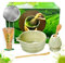 Matcha Set of 6, Matcha Whisk and Bowl, Whisk Holder, Spoon, Scoop and Strainer, Matcha Tea Set for Traditional Japanese Tea Lover