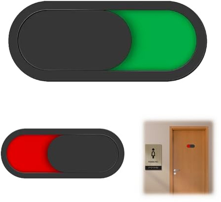 2 x Freistehende Türschild, frei besetzt | Acryl-Schieber für Büros, Besprechungsräume, Toiletten und Schulen