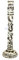 Nagina International Palm Trunk Antique White Wood Crafted Premium Kerzenhalter | Exklusive Tischdekoration Vintage