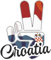 INDIGOS UG - Aufkleber - Autoaufkleber - Sticker - Croatia - Victory - Sieg - Heckscheibe, Kofferraum - 10x8cm