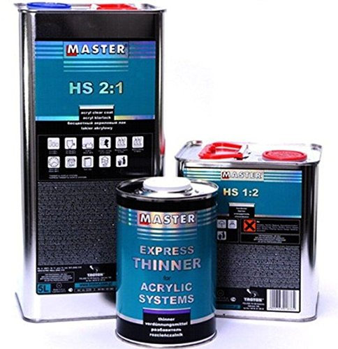Troton 2K HS ACRYL KLARLACK 2:1 KRATZFEST LACK 5L + HÄRTER STANDART 2,5L + 1L EXPRESS VERDÜNNER