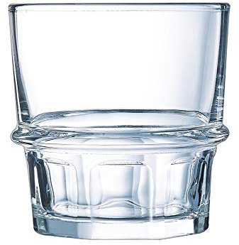 Luminarc - Gobelet Cocktail Imperial- Verre Vintage Empilable et Robuste - Verre Trempé - Compatible Lave-Vaisselle - Fabrication en France - Contenance 25 cl