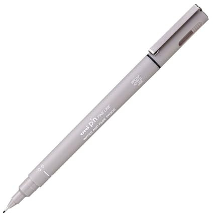 uni-ball Felt Pine, Tip 0.5 mm, Light Grey