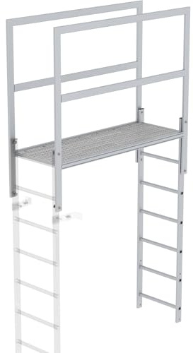 MUNK Günzburger Steigtechnik 61185 Aluminium Überstieg Montage mit Werkzeug