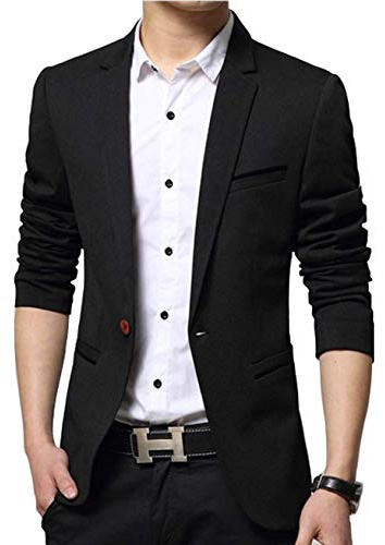 Nemopter Men's Casual Elegant Slim Fit Blazer One Button Suit Jacket Men's Blazer