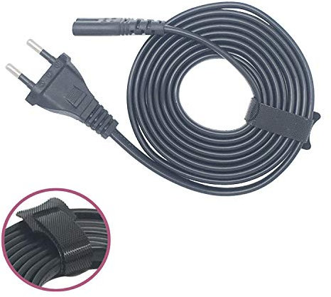 WICAREYO Cordon d'alimentation ca prise UE de 2 m Remplacement du cordon d'alimentation Compatible pour PS4 PS5 PS3 PS2 Xbox one S/X
