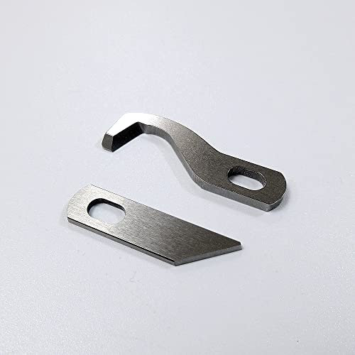 Couteau supérieur + couteau inférieur pour surjeteuse Euro Pro 100-545, 100-546#TF-122+TF-123