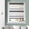 Grandekor Doppelrollo Klemmfix ohne Bohren Weiß-Grau-Anthrazit 80x110cm(Stoffbreite 76cm) Fenster Rollos für innen Klemmrollos Duo Rollos für Fenster ohne Bohren mit Bohren Privatschutz Zebrarollo