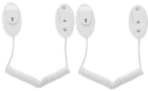 Milisten 2pcs Remote Control Anti-lost Rope Tv Remote Control Tv Holder Stand Remote Control Holder Remote Tether Cord Wall Remote Holder Tv Remote Tether Plastic Safety Rope White Cable