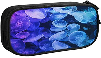 Federmäppchen Große Kapazität Bleistift Beutel Ombre Quallen Schwimmen Bleistift Tasche Büro Stifthalter Organizer Schreibwaren Tasche, farbe, 5.0cm*10.5cm*20.5cm, federmäppchen