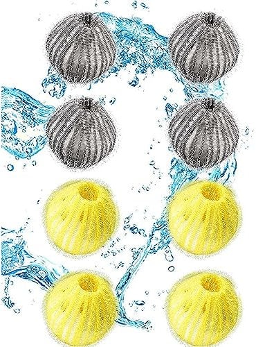 8 Packs Pet Hair Remover Washing Machines Washing Balls Washing Machine Hair Catcher in Washing Machine for Dissolves Fur and Clothes Pet Hair Remover for Laundry