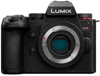 Panasonic LUMIX DC-G9M2E Micro Four Thirds Mirrorless Camera, 25.2MP, 4K 120p/100p & 5.7K 30p/25p, Phase Hybrid AF, 5-Axis BIS, OLED LVF, Wi-Fi, Bluetooth, HDMI, Body Only, Black