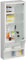 Relaxdays Medizinschrank, Glastür, abschließbar, 5 Fächer, HBT 65x27x12 cm, für Medikamente, Arzneischrank hängend, weiß