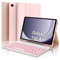 IVEOPPE Teclado Samsung Galaxy Tab A9 Plus 11 Pulgadas 2023, Funda Teclado Español Ñ Bluetooth Retroiluminado Desmontable para Samsung A9+, SM-X210/X216/X218, Rosa