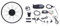 SuhoFutus Ebike Kit, 24 Zoll Ebike Umbausatz E-Bike Vorderrad Umbausatz Kit, Fahrrad Motor Kit mit Brushless Gear Motor 500W, 5-Gänge Gangverstellung, Anwendbar auf V Bremse/Scheibenbremse