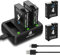 Homesuit Osmo Action 4 3 Battery 1800mAh and 3-Slots LED Charger Kit for DJI Osmo Action 4 / DJI Osmo Action 3 (2-Pack)