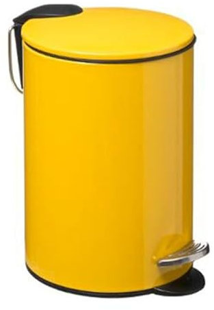 Paris Prix Five Simply Smart - Poubelle à Pédale Softclose 3L Jaune