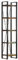 FUDUGEHMIOFWFJJ Wand deko,glasvitrine,kleines wandregal,Bücherregal 5 Fächer 40x30x180 cm Altholz MassivGeeignet für Bad, Küche, Schlafzimmer