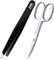 ME MAXEQUIP Cuticle Nail Scissors Curved Shape with Tweezer Professional Stainless Steel Beauty Scissors, for Manicure Pedicure, Eyebrows, Nose, Hair Trimming Beauty Grooming Toenails Women Men