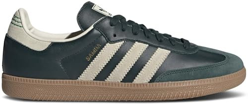 adidas Originals Samba - Zapatos de fútbol para hombre, Verde sombra, crema y blanco, 6 US