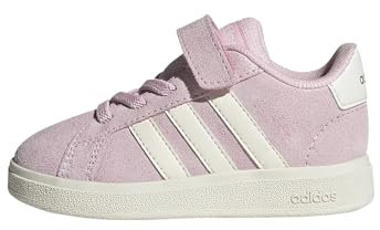 adidas Garçon Unisex Kinder Grand Court 00s Shoes Infants Chaussures, Clear Pink/Off White/Gold Metallic, 19 EU