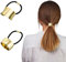 JJUNW 2 Stück Metall Haarmanschetten, Goldenes Haargummi Armband Metall Haar Manschette Pferdeschwanzhalter für Frauen Mädchen