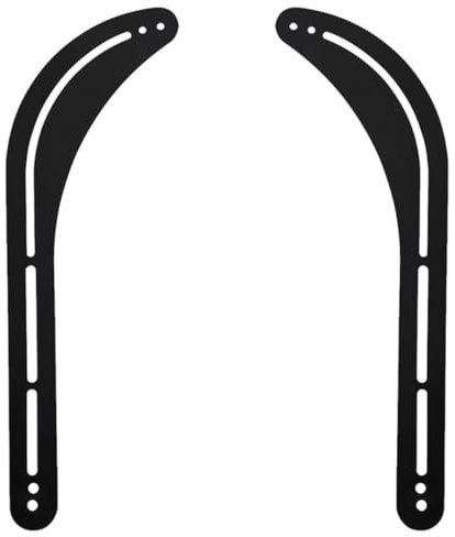 GAROZATION 2st Audioständer Tv-Halterung Soundbar Lautsprecher Tv-wandhalterung Black Eisen