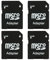 Adattatore per memory stick per PSP, 4 pezzi Adattatore per scheda SD per Schede Micro SD, Micro SD Card per Playstation portatile, fotocamera, Handycam, Scheda di Memoria per Tablet Mobile Nero