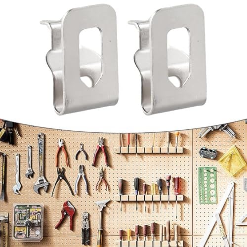 2Pcs Belt Clip Hooks for DeWalt 18V 20V Drill Driver Replacement Parts Stainless Steel Belt Clips Compatible with DCD780 & DCD785C2 Multipurpose Clips with Hooks for Professionals Outdoor Enth