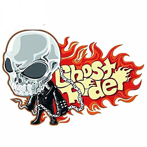 13 cm x 8,9 cm Autoaufkleber für Ghost Rider Auto Assessoires Windows Windschutzscheibe Aufkleber Laptop