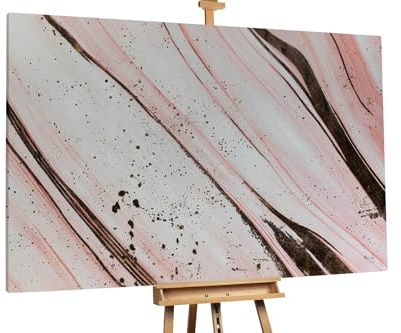 KunstLoft Ölgemälde 'Pastel Magic' 180x120cm | Original Handgemalte Gemälde | Modern | Rosa | Leinwand-Bild Ölgemälde einteilig groß | Modernes Kunst Ölbild