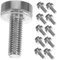 Gadpiparty 50pcs Stainless Steel Rack Mount Screws and Nickel-plated Cage Nuts for Server Cabinets Fasteners for Easy Installation and Disassembly for Network Servers
