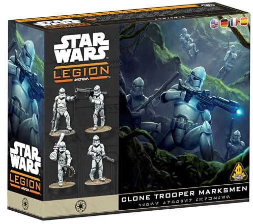 Asmodee | Star Wars: Legion - Clone Trooper Marksmen | Miniature Board Game | Ages 14+ | 2 Players | 90+ Minutes Playing Time | Miniature Board Game | Ages 14+ | 2 Players | 90+ Minutes Playing Time