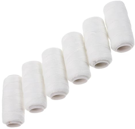LRXIYODE Weißes Baumwollfaden Gesichtshaarentfernung mit Sanfter Berührung 6 Stück für Fadenepilation für Beauty Routine und Kinnhaare Entfernen