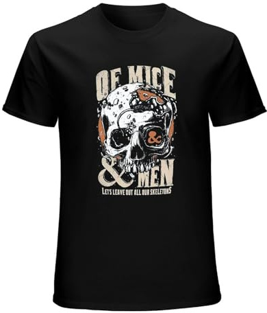 of Mice and Men Band Tour Graphic Men's T-Shirt Unisex Black Men Tees XL