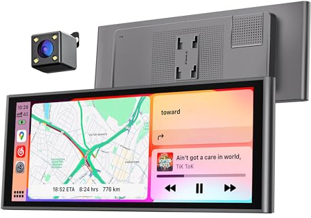Krunia 9,26 CarPlay Display für Apple CarPlay & Android Auto, OTA-Updates, Rückfahrkamera, Mirror Link, Bluetooth 5.0, Sprachsteuerung, GPS-Navigation, FM
