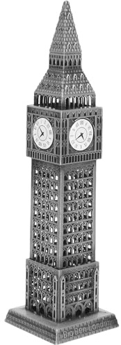 Luxshiny Big Ben Deko Modell aus Metall Architektur Ornament für Büro und Einweihungsparty