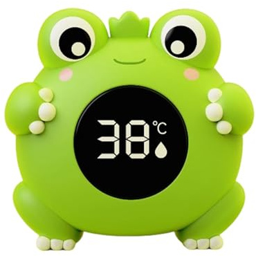 Fuuxtci Capteur d'eau pour baignoire - Mignon Gadget De Sécurité Thermique Forme Grenouille,Moniteur de température de l'eau de douche - pour, Garçons, Filles, Voyage, Maison, Hôtel, Vacances,