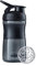 BlenderBottle Sportmixer Tritan Trinkflasche mit BlenderBall, geeignet als Protein Shaker, Eiweißshaker, Wasserflasche oder für Fitness Shakes, BPA frei, skaliert bis 500 ml, 590 ml, fashion schwarz