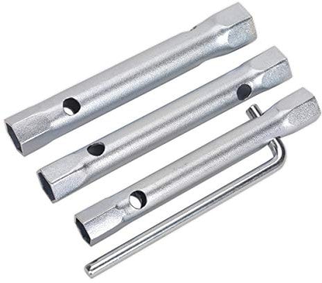 Sealey Ms165 Spark Plug Box Spanner Set 3Pc Long Reach Double End