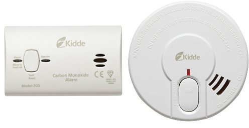 Kidde 7COC Carbon Monoxide Alarm (replaceable batteries) 10 Year Sensor and Warranty with Kidde 29 Optical Smoke Alarm