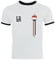 Egypt Soccer World Cup Fussball WM Fanfest Gruppen Herren Männer Ringer Trikot T-Shirt Streifen Trikot Ägypten, Größe: XL,White/Black