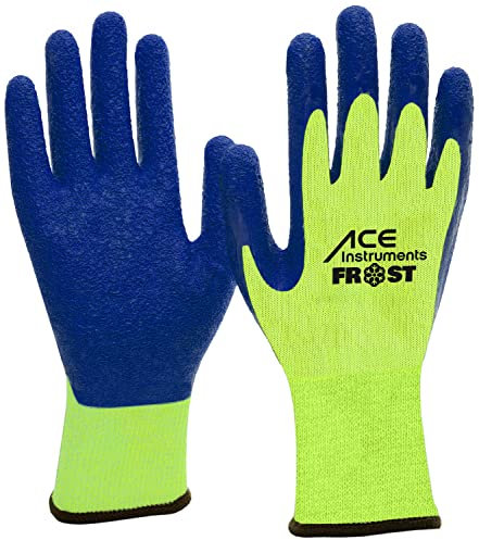 ACE Frost Arbeits-Handschuh - 3 Paar Kälte-Schutz-Handschuhe für die Arbeit im Winter - EN 388/511-08/M (3er Pack)